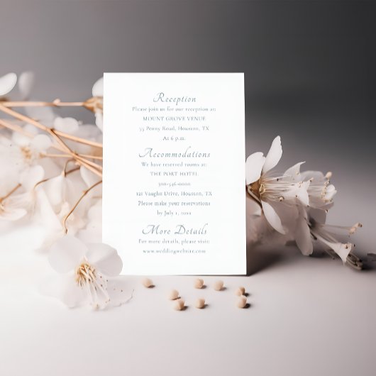 Minimale Script Elegant Einschließkarte Begleitkarte