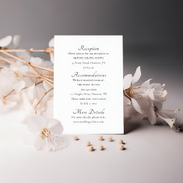 Minimale Script Elegant Einschließkarte Begleitkarte