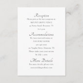 Minimale Script Elegant Einschließkarte Begleitkarte (Vorderseite)