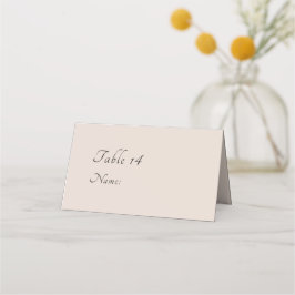 Minimale Script-Foto-Hochzeiten-Platzkarten Platzkarte