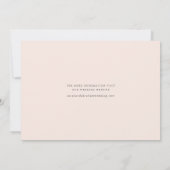 Minimale Script-Hochzeit 3 Foto Save The Date (Rückseite)