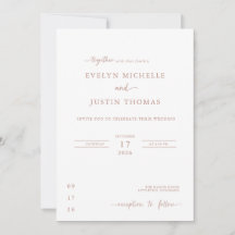 Minimale Script-Hochzeit