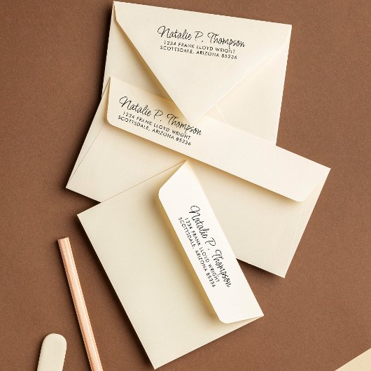 Minimale Script Niedliche Typografie erstellen Sie Permastempel