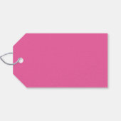 Minimale Script Personalisiert Glückwünsche Rosa Geschenkanhänger (Rückseite Horizontal)