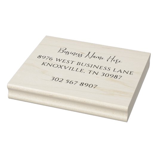 Minimale Script-Rücksendeadresse für Geschäftsname Gummistempel (Stempel)