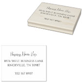 Minimale Script-Rücksendeadresse für Geschäftsname Gummistempel (Stempel)