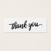 Minimale Script Typografie Danke Gastgeschenk Hoch (Vorderseite)
