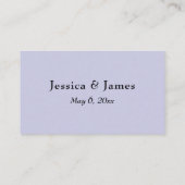 Minimale Script Typografie Lavender Vielen Dank Begleitkarte (Rückseite)