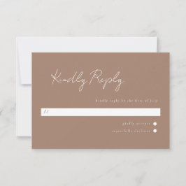 Minimale Script-UAwg RSVP Karte