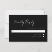 Minimale Script-UAwg RSVP Karte (Vorderseite)