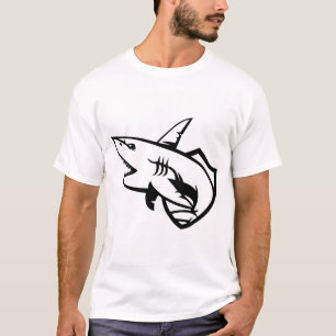 Minimale Shark-Grafik Herren T-Shirt