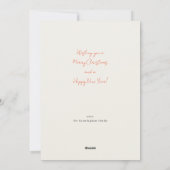 Minimale Sieben-Foto-Urlaubskarte Feiertagskarte (Rückseite)