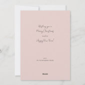 Minimale Sieben-Foto-Urlaubskarte Feiertagskarte (Rückseite)