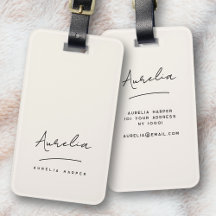 Minimale Signature Monogram Elfenbeinküche Elegant