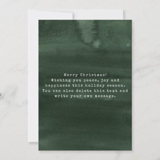 Minimale Skandi Weihnachtskarte Einladung (Rückseite)