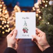 Minimale skandinavische Gnome Frohe Weihnachten