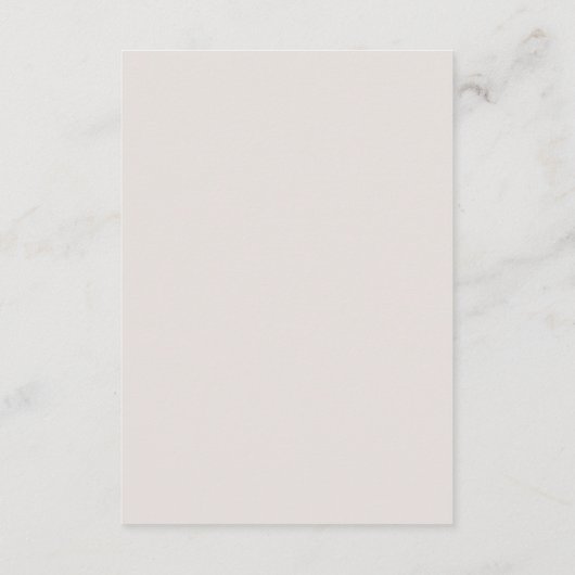 Minimale Skriptdetails Begleitkarte (Rückseite)