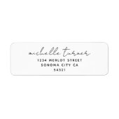 Minimale Skripte Moderne Rücksendeadresse (Vorne)