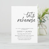 Minimale Skripte: Wir müssen die Hochzeitsstiftung Einladung (Stehend Vorderseite)