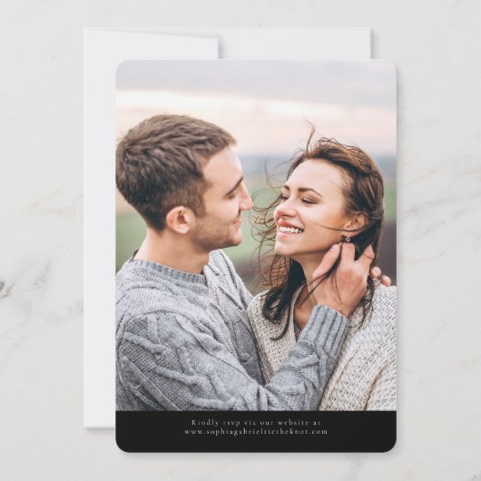 Minimale Skripteinladung Einladung (Rückseite)