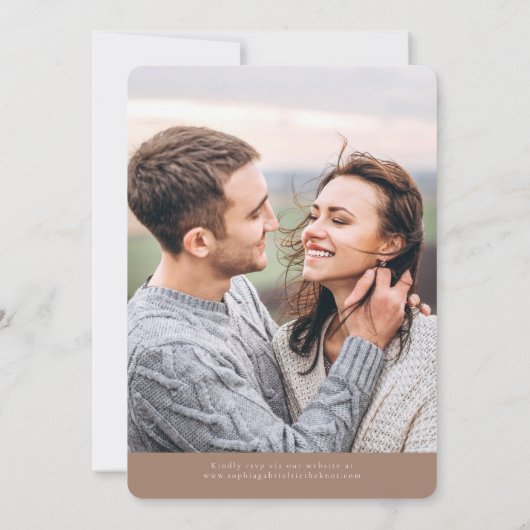 Minimale Skripteinladung Einladung (Rückseite)