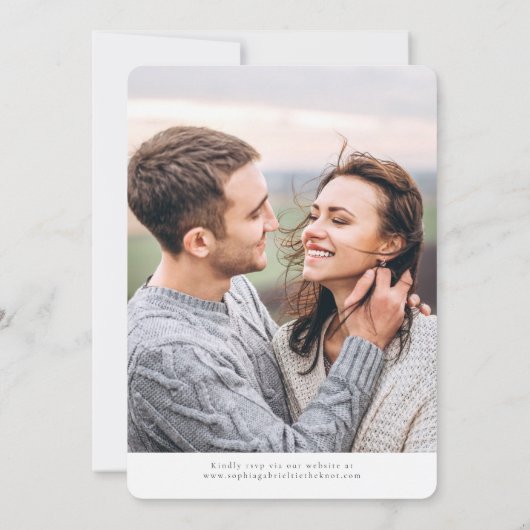 Minimale Skripteinladung Einladung (Rückseite)