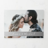 Minimale Skripteinladung für dreifach gefaltete Ho Einladung (Cover)