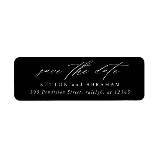 Minimale SkriptSave the Date-Rücksendeadresse (Vorne)