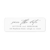 Minimale SkriptSave the Date-Rücksendeadresse (Vorne)