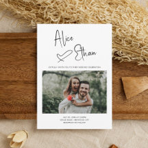 Minimale Skriptsignatur Herzstück Foto Weiß