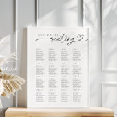 Minimale Skripttypografie Hochzeitsstift Poster