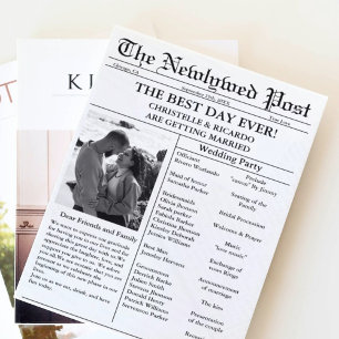 Minimale Skriptzeitung Hochzeit speichern das Datu Einladung