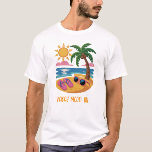 Minimale Sommer Beach Szene - individuell einstell T-Shirt