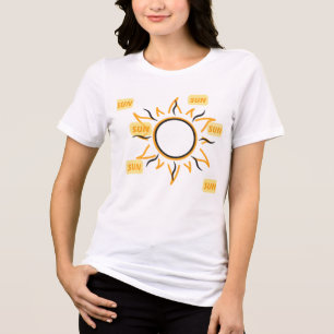 Minimale Sonnenästhetik  Tri-Blend Shirt