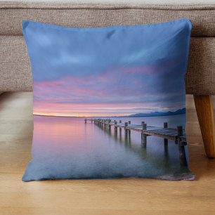 Minimale Sonnenaufgang Wasser Reflexion Ruhige Äst Kissen