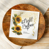 Minimale Sonnenblumen Probe Abendessen Serviette