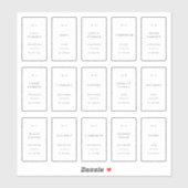 Minimale Spice Jar Labels Pantry Storage Stickers (Blatt)