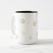 Minimale Spiral Muster Kaffeemaschine Tasse (Vorderseite Links)