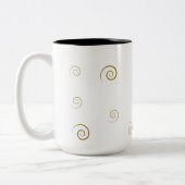 Minimale Spiral Muster Kaffeemaschine Tasse (Links)