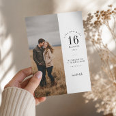 Minimale Split-Layout-Foto-Hochzeit - Save-the-Dat Save The Date