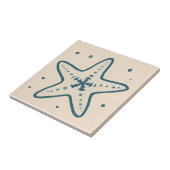 Minimale Starfish Ocean Art Tile Fliese (Seite)