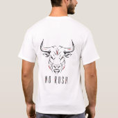 Minimale Stier-Linienkunst T-Shirt (Rückseite)