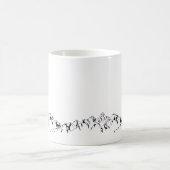 Minimale stilvolle Schwarzweiss-GebirgsTasse Kaffeetasse (Mittel)