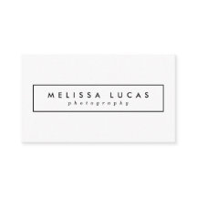 Minimale stilvolle weiße Visitenkarten