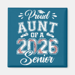 Minimale stolze Tante 2026 Senior Baseball Magnet