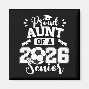 Minimale stolze Tante 2026 Senior Fußball Magnet