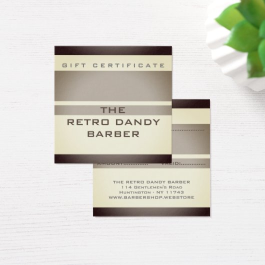 Minimale Streifen braune Retro Chic Manly Barbersh (Schreibtisch)