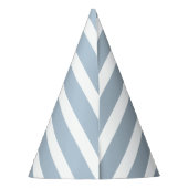 Minimale Streifen Custom Geburtstagsparty Hat Partyhütchen (Rückseite)