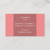 Minimale Streifen-Visitenkarte Visitenkarte (Rückseite)