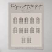 Minimale Suche nach Sitzplätzen Poster (Vorne)